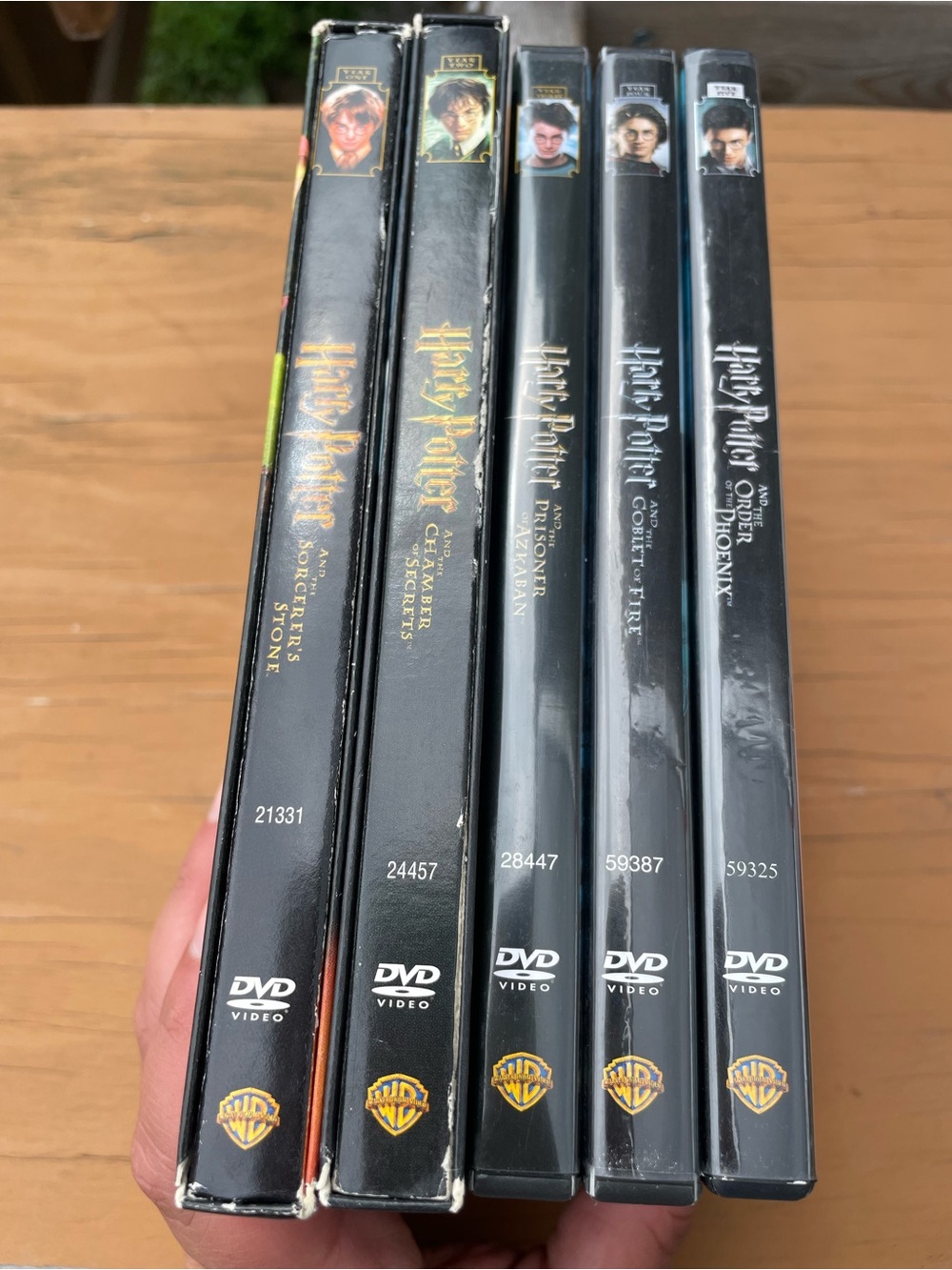 Warner Bros. Harry Potter DVD Set - Black and Gold Spines